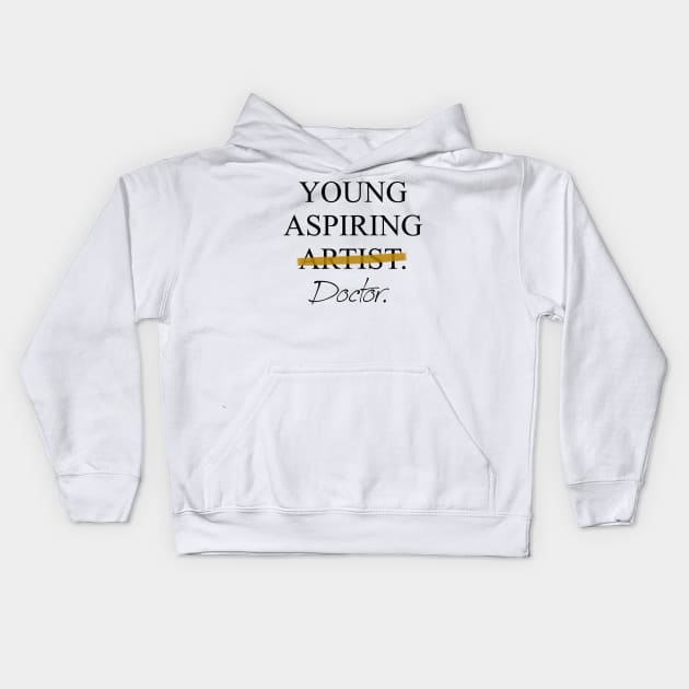 Young Aspiring Doctor Kids Hoodie by Pixhunter